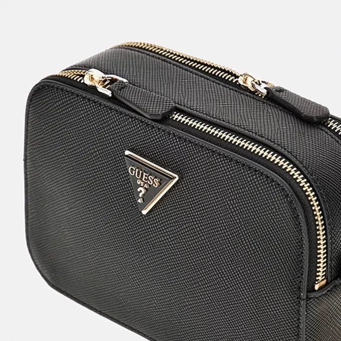 GUESS MAROQUINERIE Mini Sac Bandoulière GUESS Noelle Saffiano HWZG7879140BLA