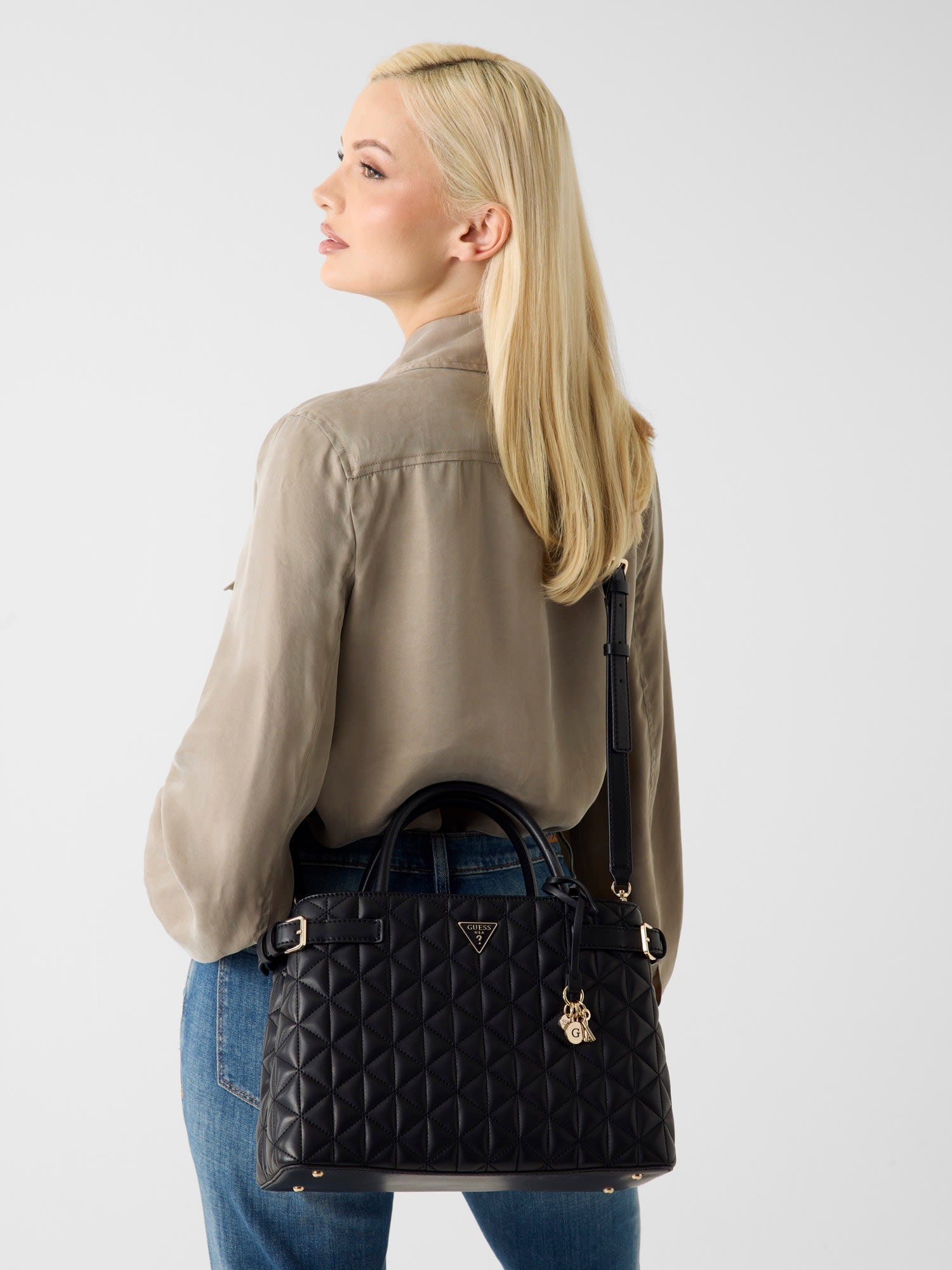 GUESS MAROQUINERIE Sac à Main GUESS Femme PAISLEIGH HWQG9883060BLA