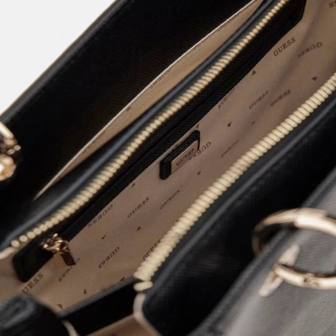 GUESS MAROQUINERIE Sac Cabas GUESS Noelle Saffiano HWZG7879250BLA