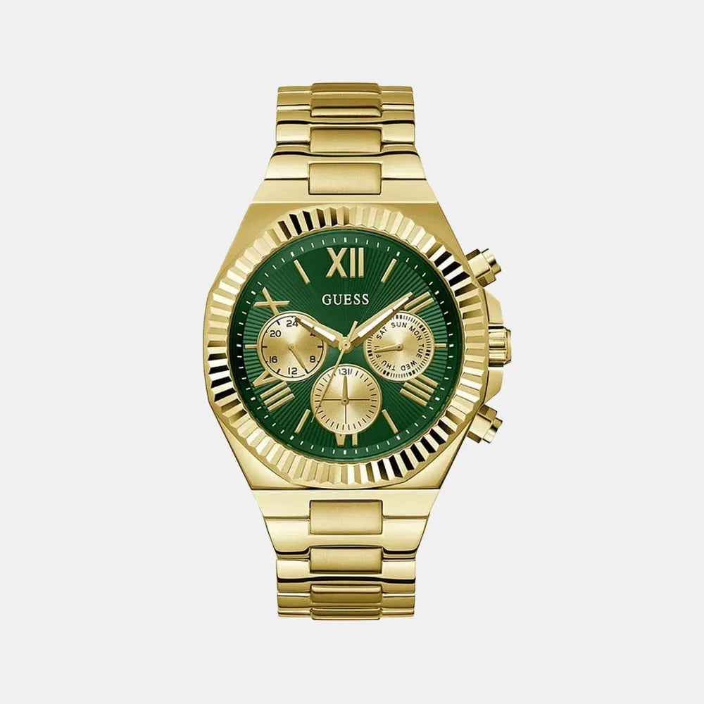 GUESS Montre GUESS Homme Equity en Acier Doré GW0703G2