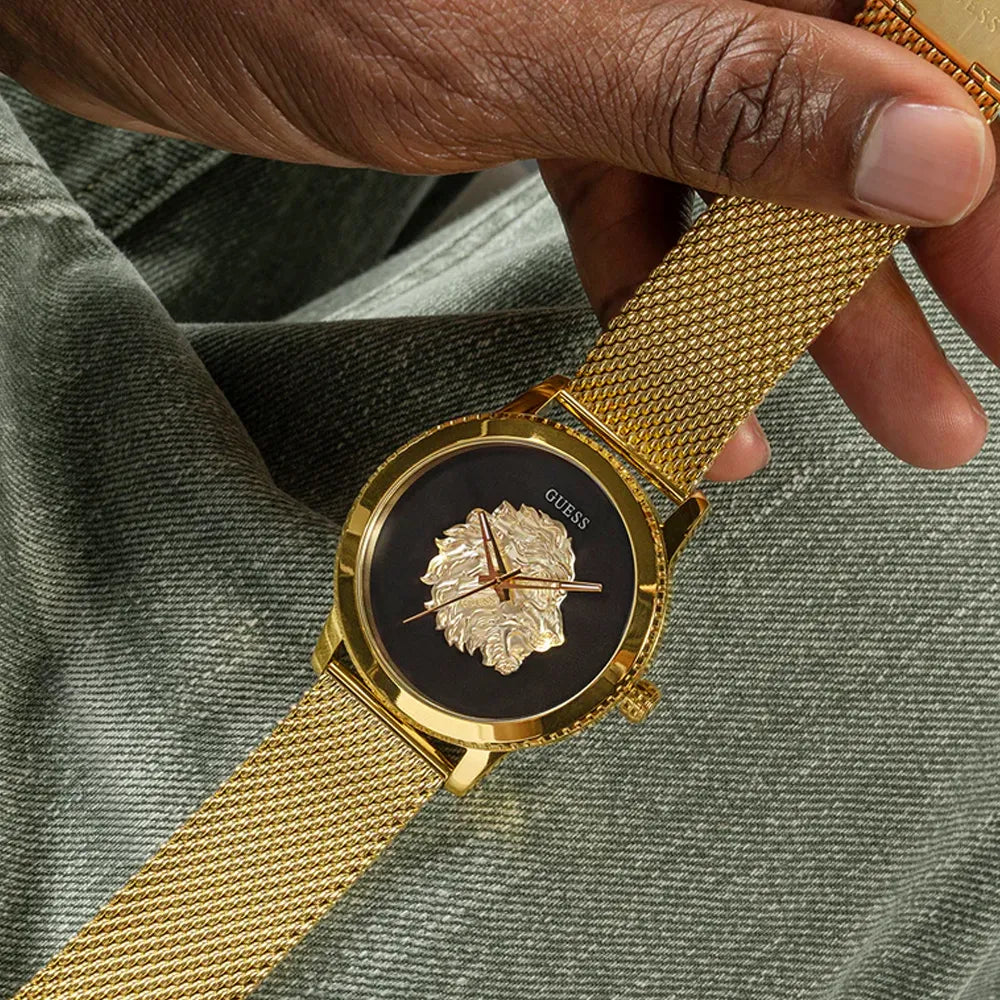 GUESS Montre GUESS Homme Monarch en Acier Doré GW0702G1