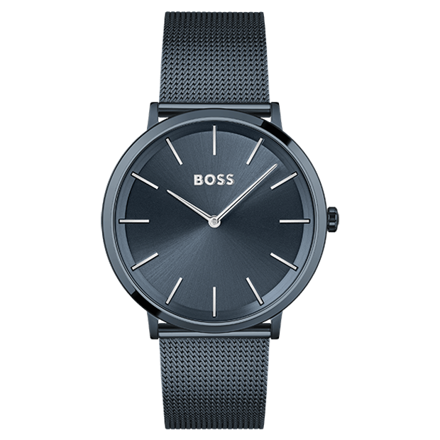 Montre BOSS Homme Skyliner en Acier Milanais Bleu 1513827