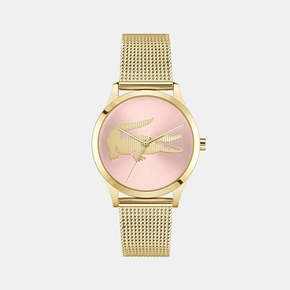 LACOSTE Montre LACOSTE Femme Crocodelle en Acier Doré 2001418