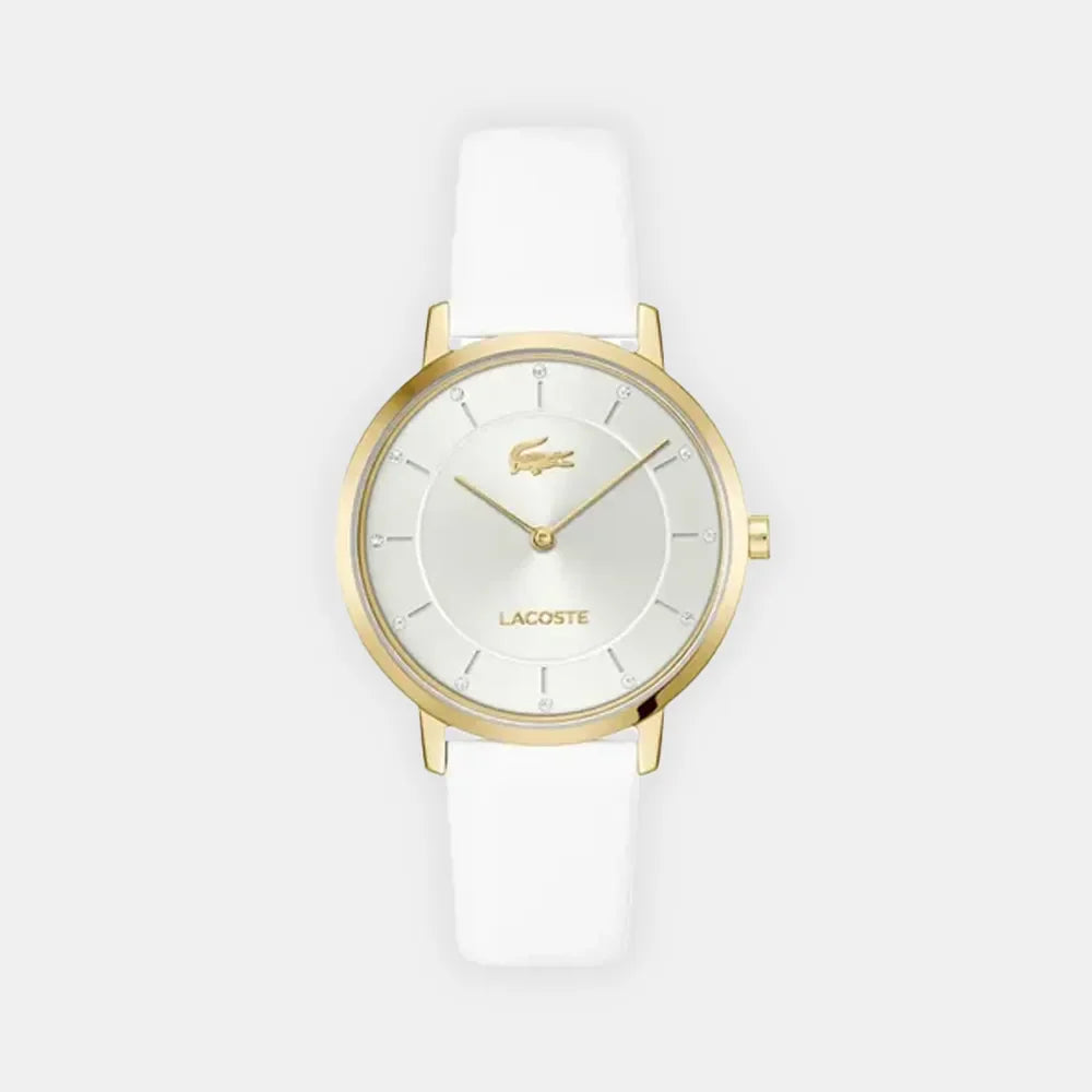 LACOSTE Montre LACOSTE Femme Crocorigin en Cuir Blanc 2001471