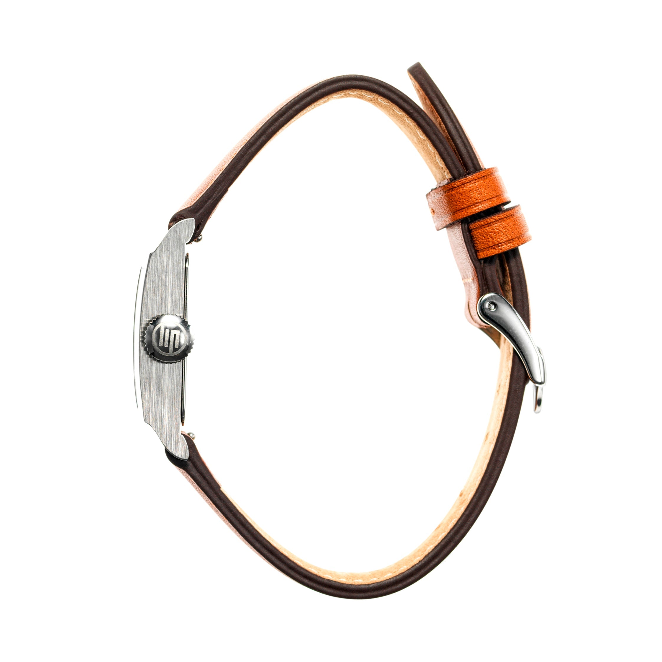 LIP Montre LIP Femme Churchill C18 en Cuir Marron 671620