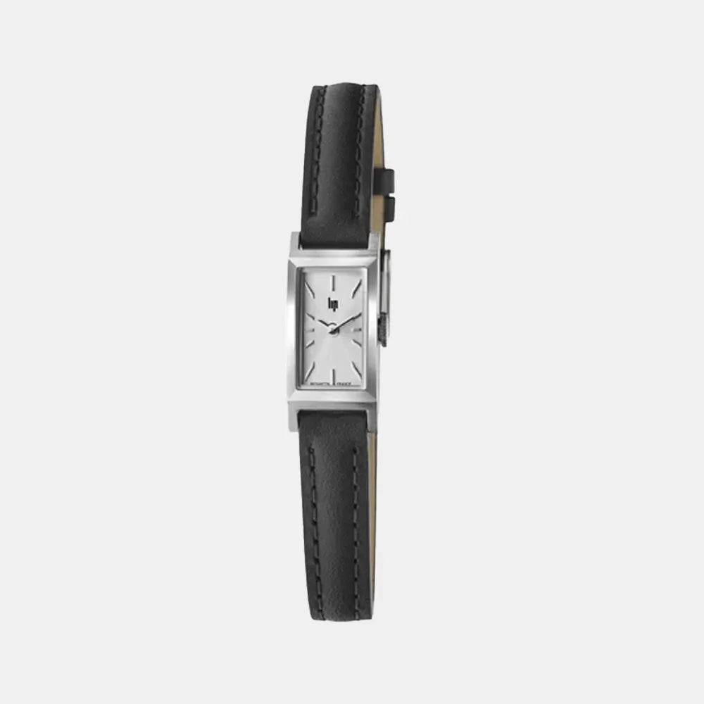 LIP Montre LIP Femme Churchill en Cuir Noir 671931