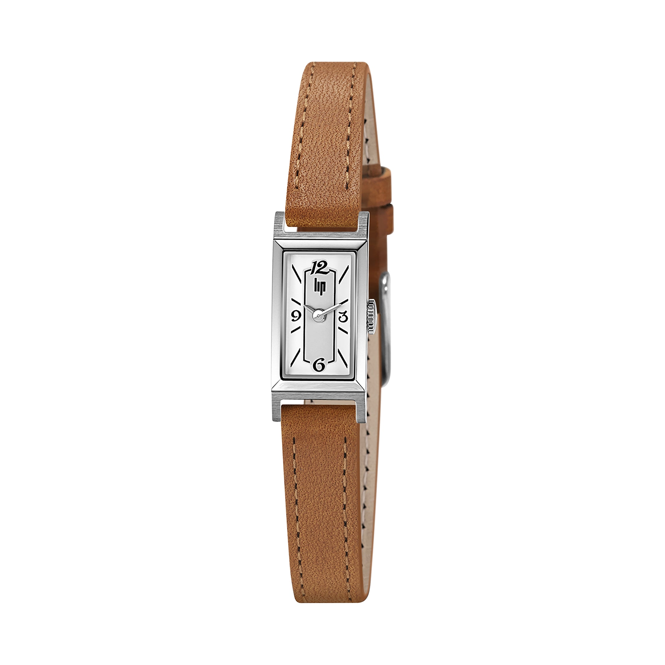 LIP Montre LIP Femme Churchill T13 en Cuir Marron 671206