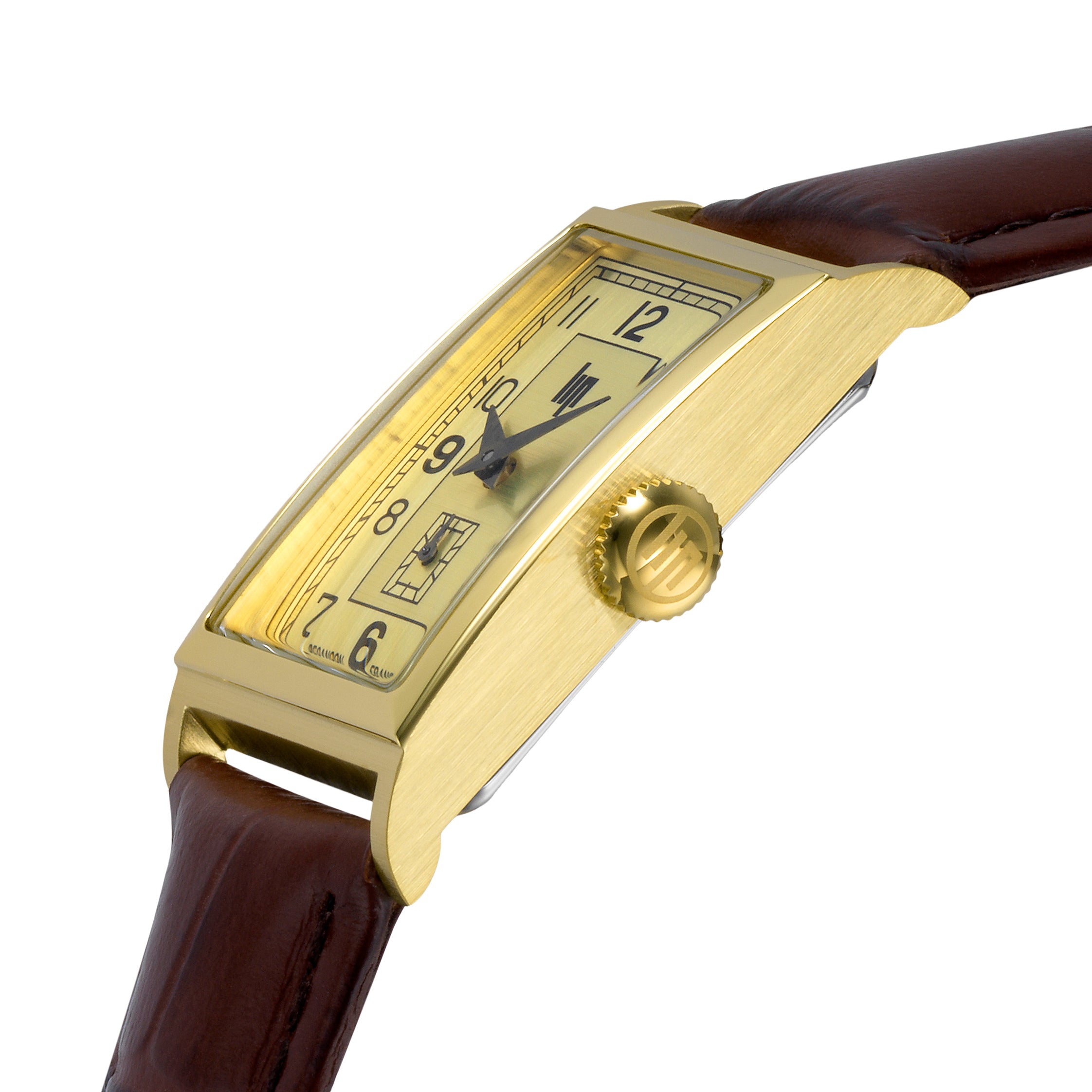 LIP Montre LIP Femme Churchill T18 en Cuir Marron 671006