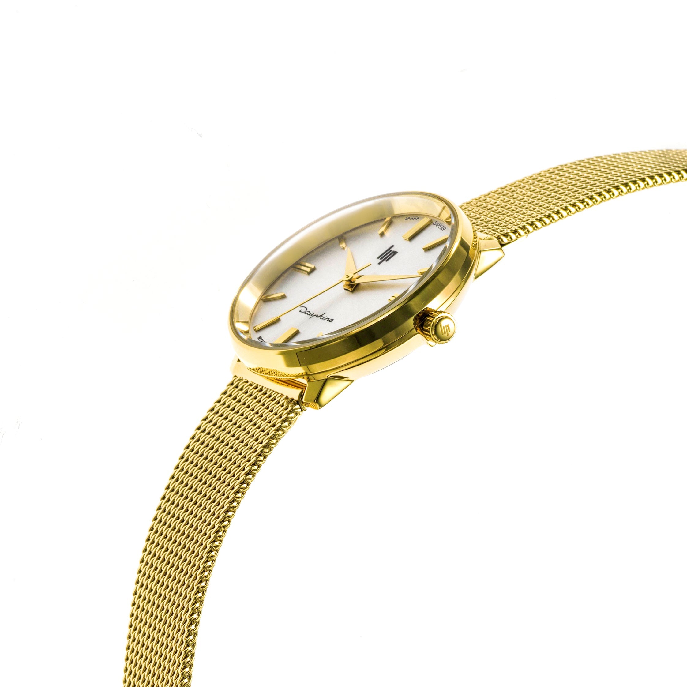 LIP Montre LIP Femme Dauphine en Acier Milanais Doré 671474