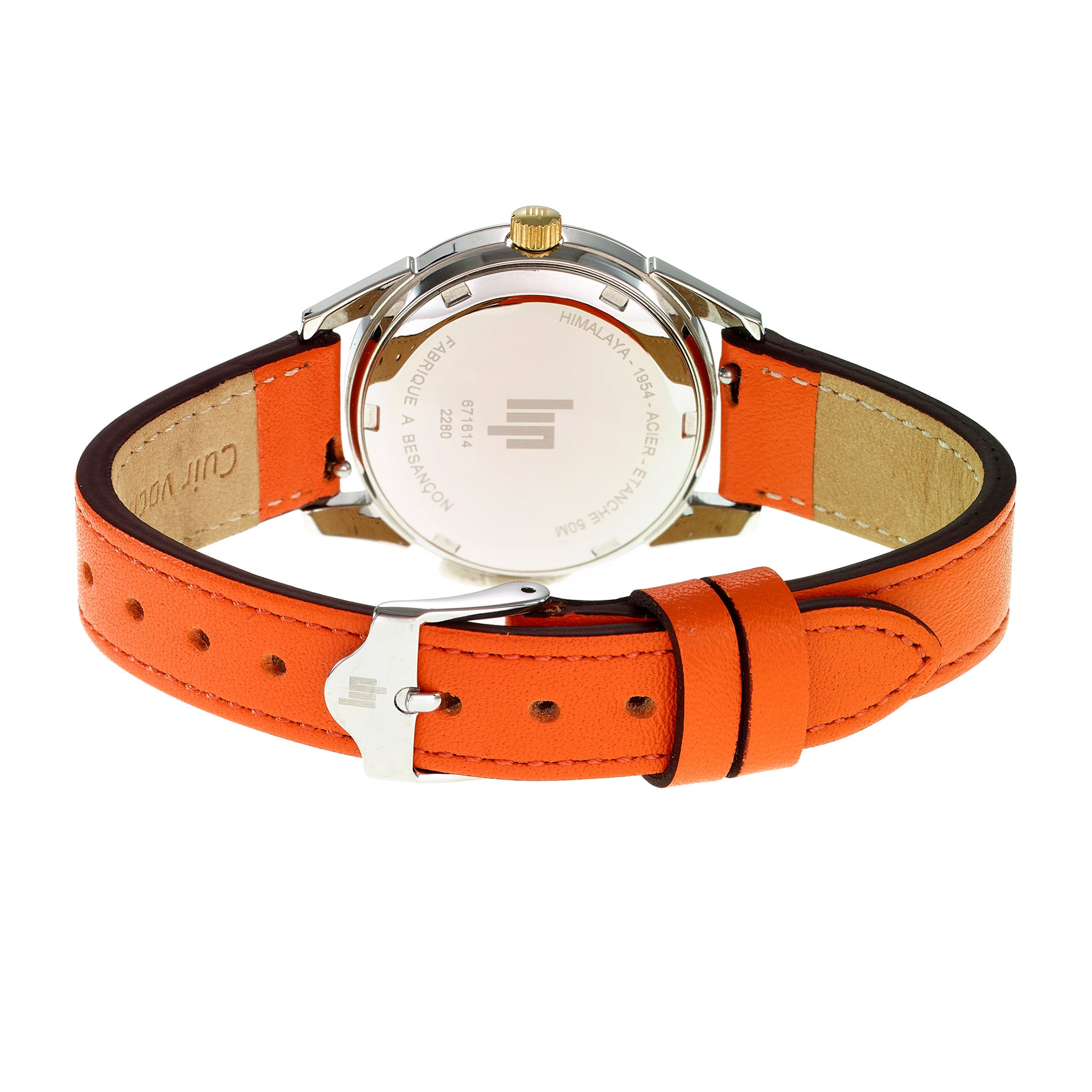 LIP Montre LIP Femme Himalaya en Cuir Orange 671614