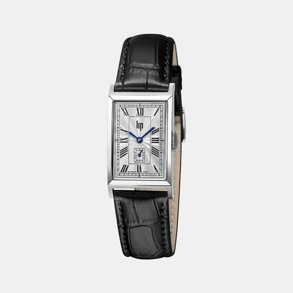 LIP Montre LIP Homme Churchill en Cuir Noir 671929