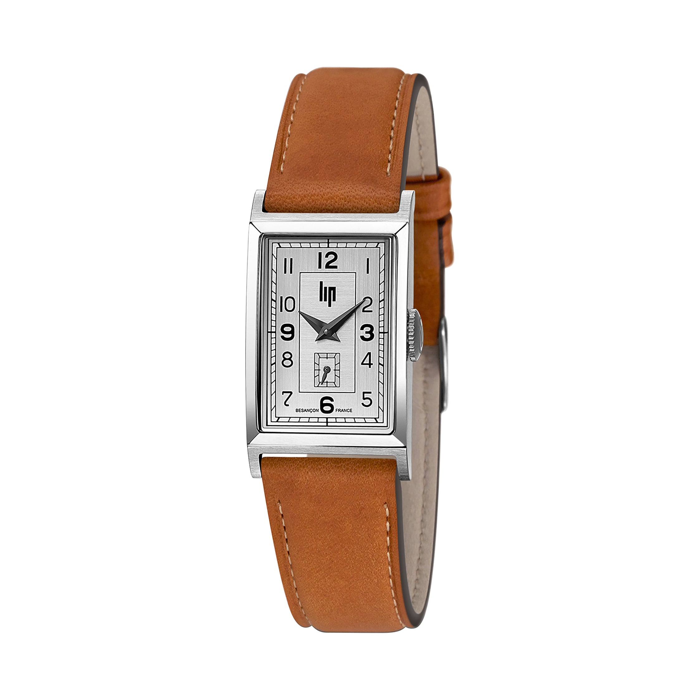 LIP Montre LIP Homme Churchill T18 en Cuir Marron 671015