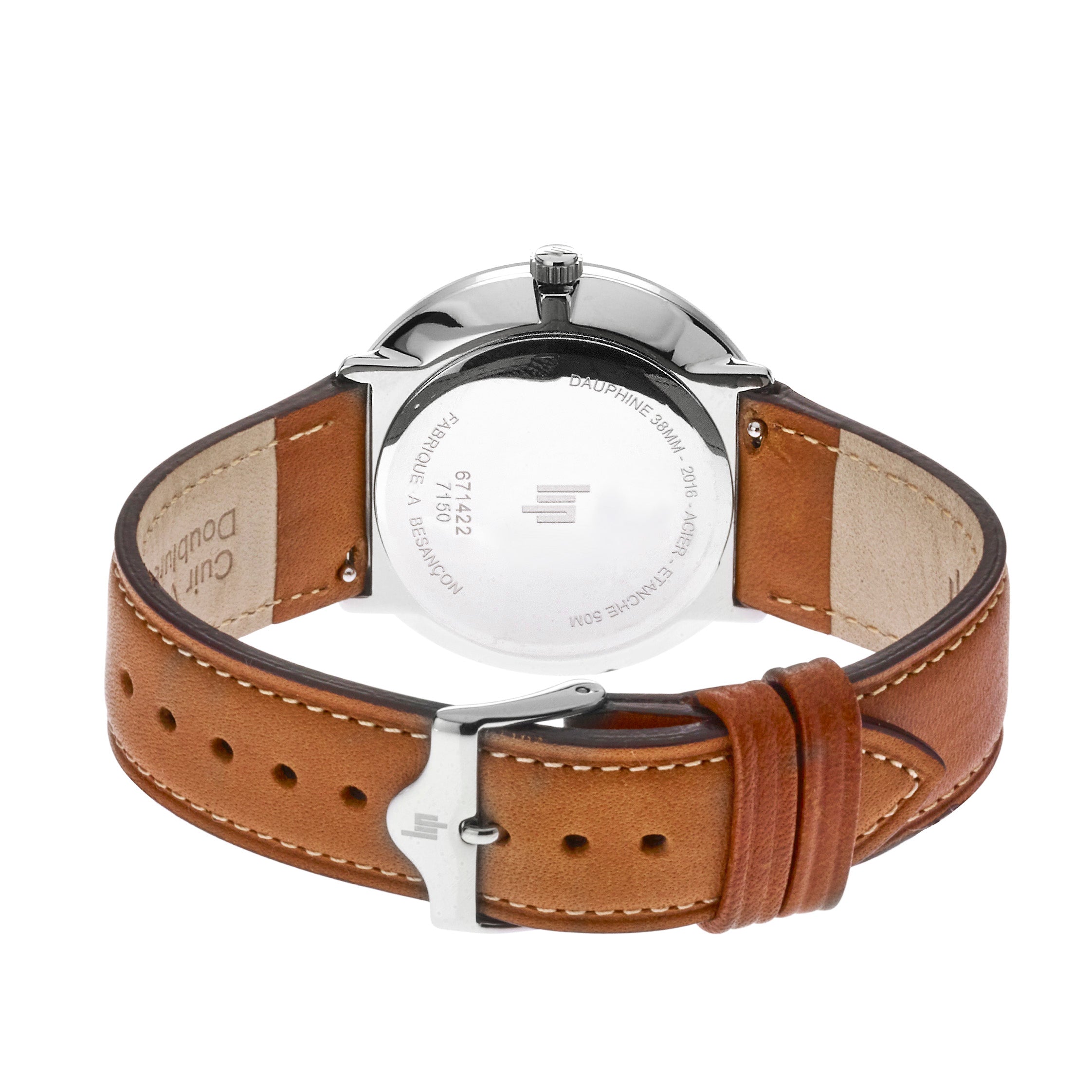 LIP Montre LIP Homme Dauphine en Cuir Marron 671422