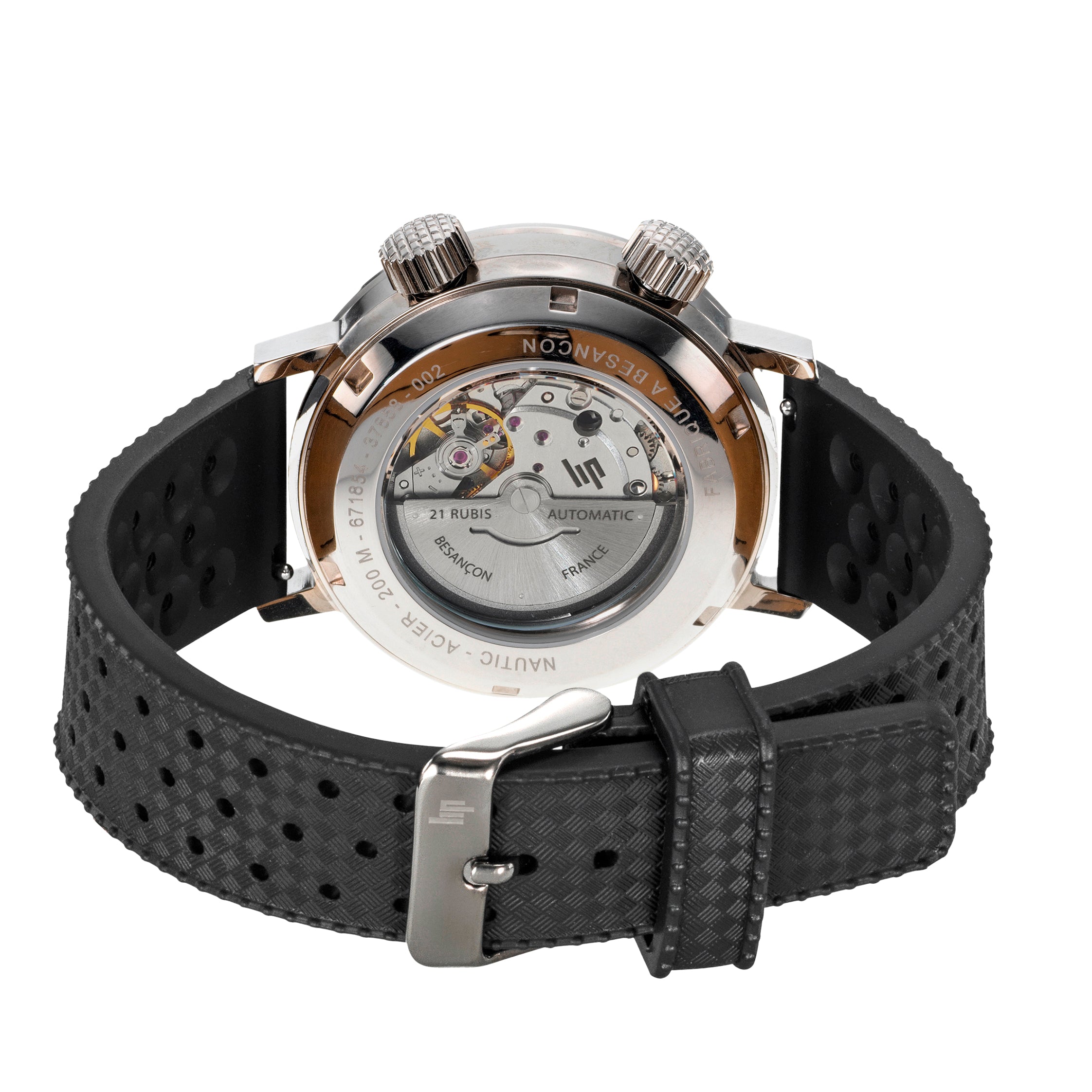 LIP Montre LIP Homme Grande Nautic-Océan en Cuir Noir 671854
