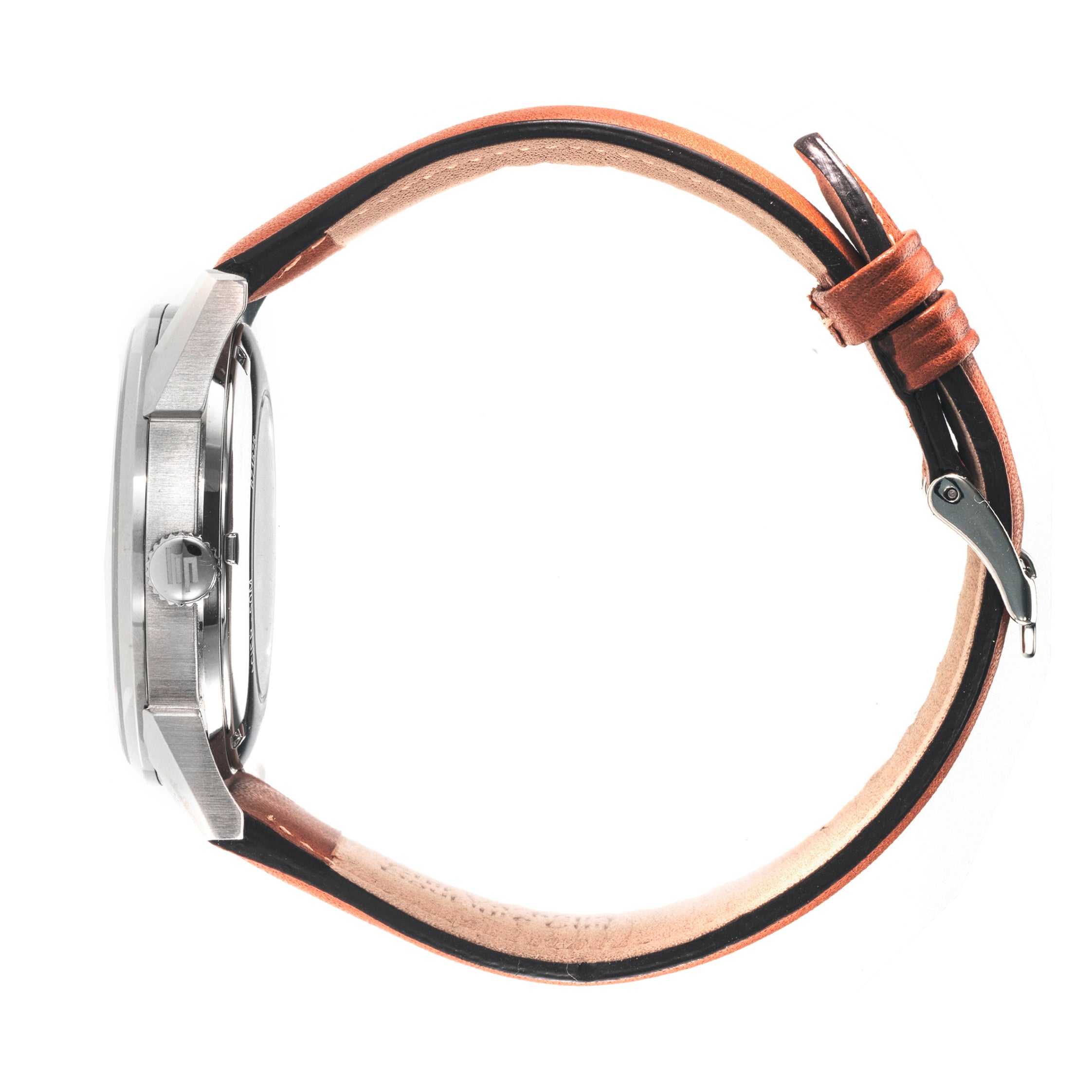 LIP Montre LIP Homme Himalaya Sablier Automatique en Cuir Marron 671572