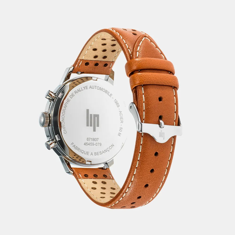 LIP Montre LIP Homme Rally en Cuir Marron 671807
