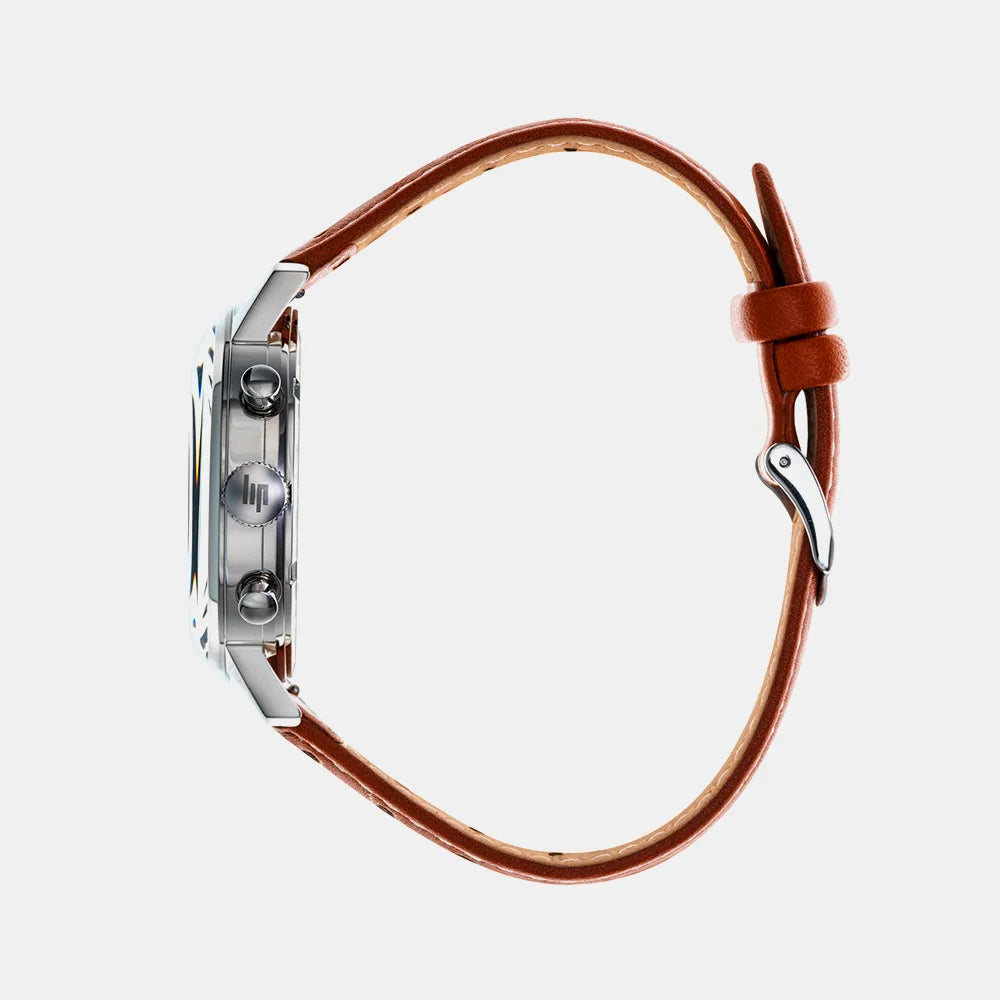 LIP Montre LIP Homme Rally en Cuir Marron 671807