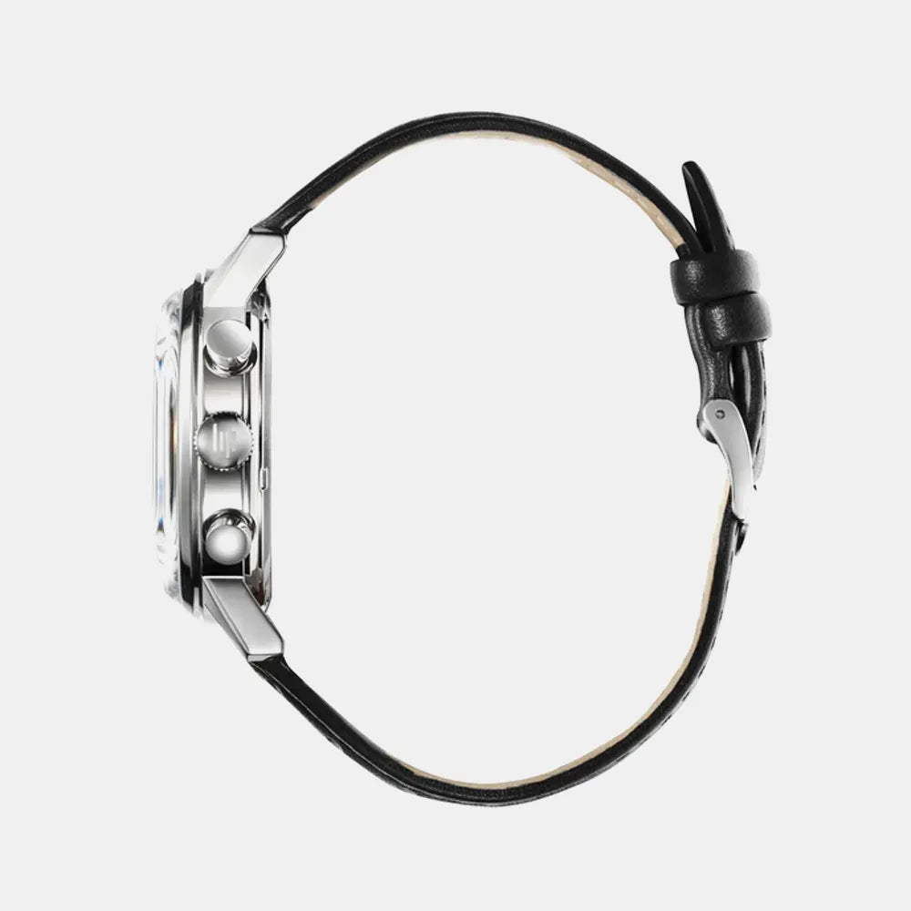 LIP Montre LIP Homme Rallye Hybride en Cuir Noir 671828