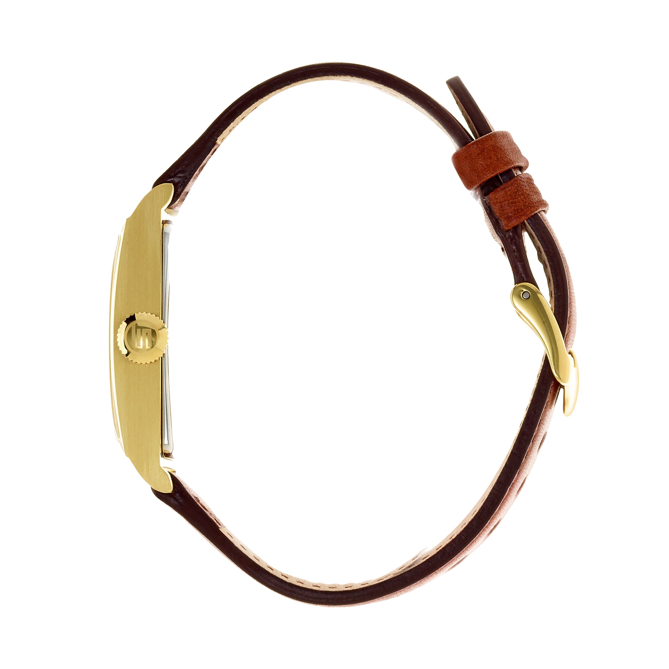 LIP Montre LIP Unisexe Churchill T18 en Cuir Marron 671014