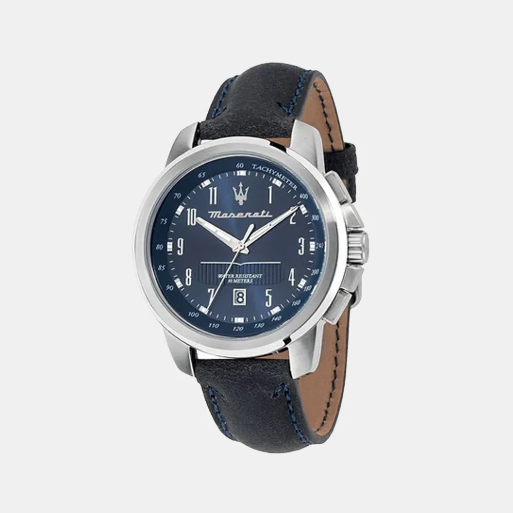 MASERATI Montre MASERATI Homme Successo en Cuir Bleu R8851121003