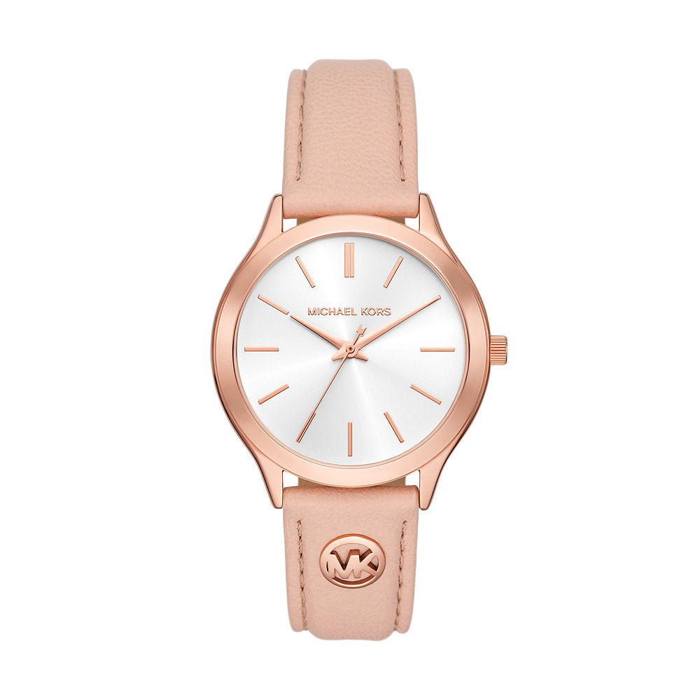 Montre MICHAEL KORS Femme Slim Runway en Cuir Rose MK7467 Tempka