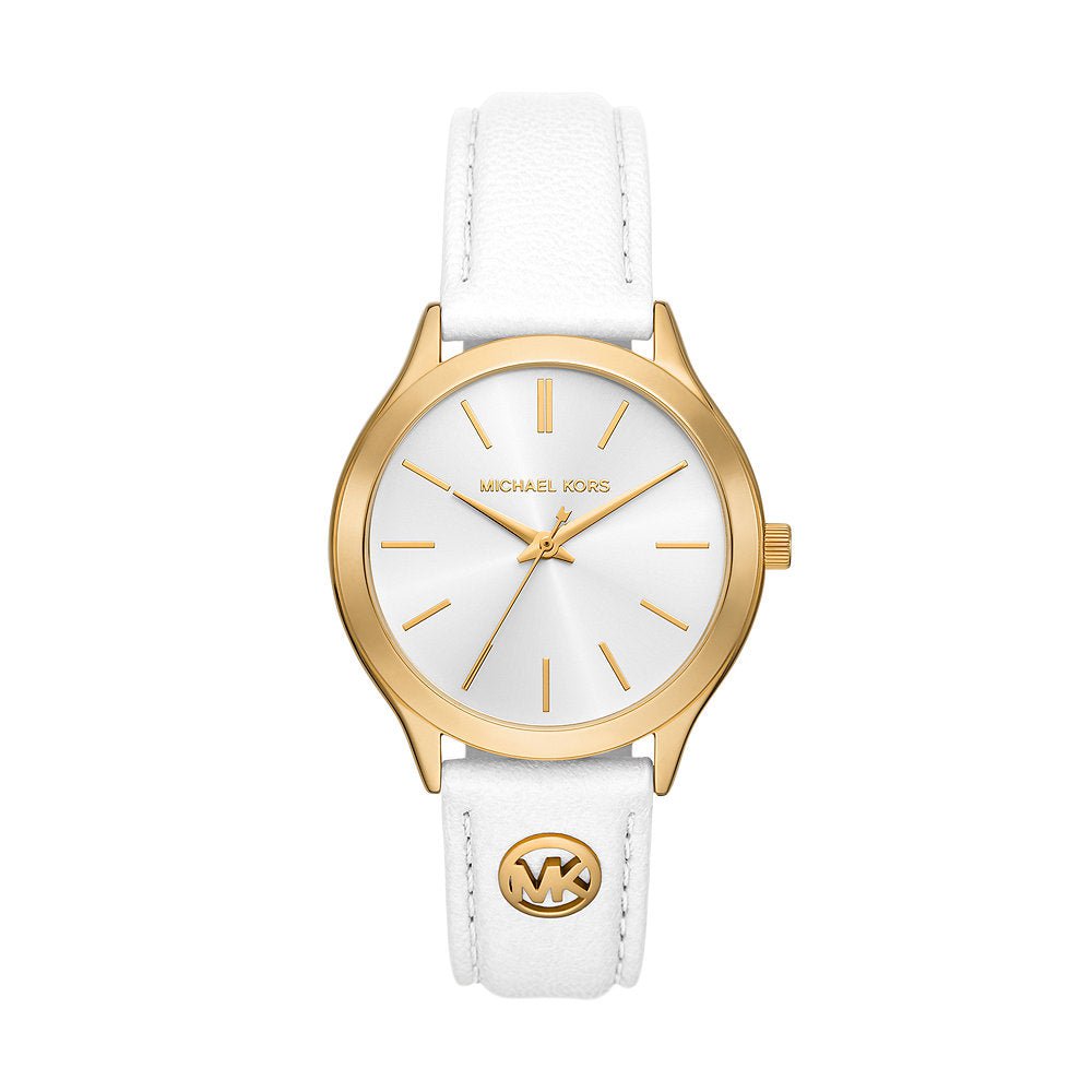 MICHAEL KORS Montre MICHAEL KORS Femme Slim Runway en Cuir Blanc MK7466