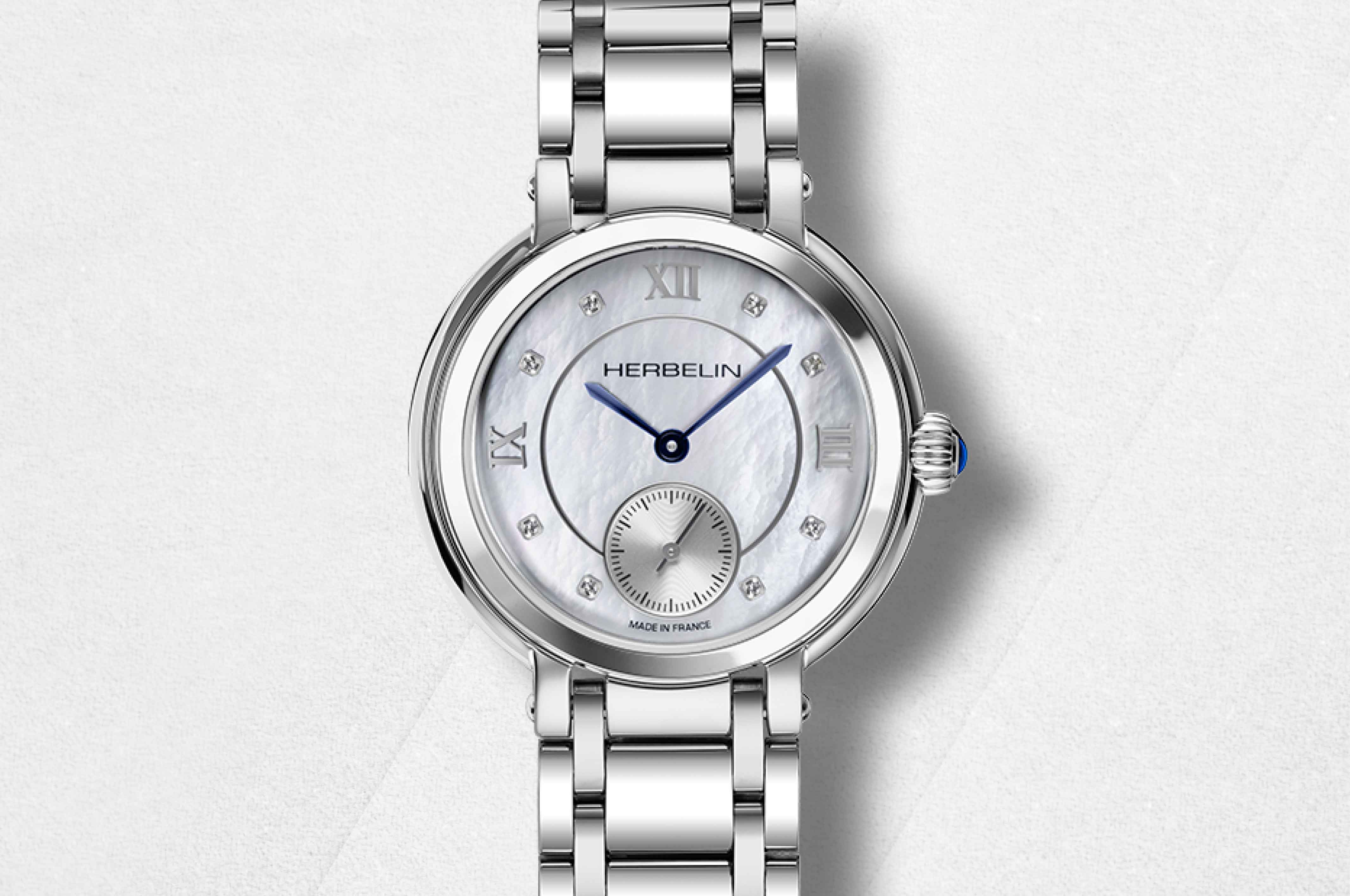 MICHEL HERBELIN Montre HERBELIN Femme Galet en Acier 10630B59