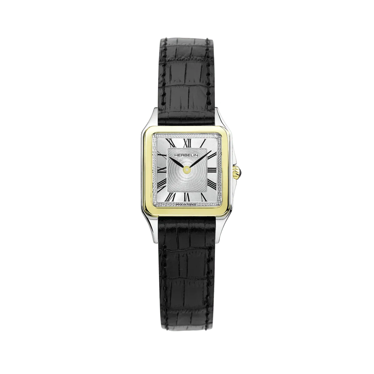 MICHEL HERBELIN Montre HERBELIN Femme Luna en Cuir Noir 17457T01