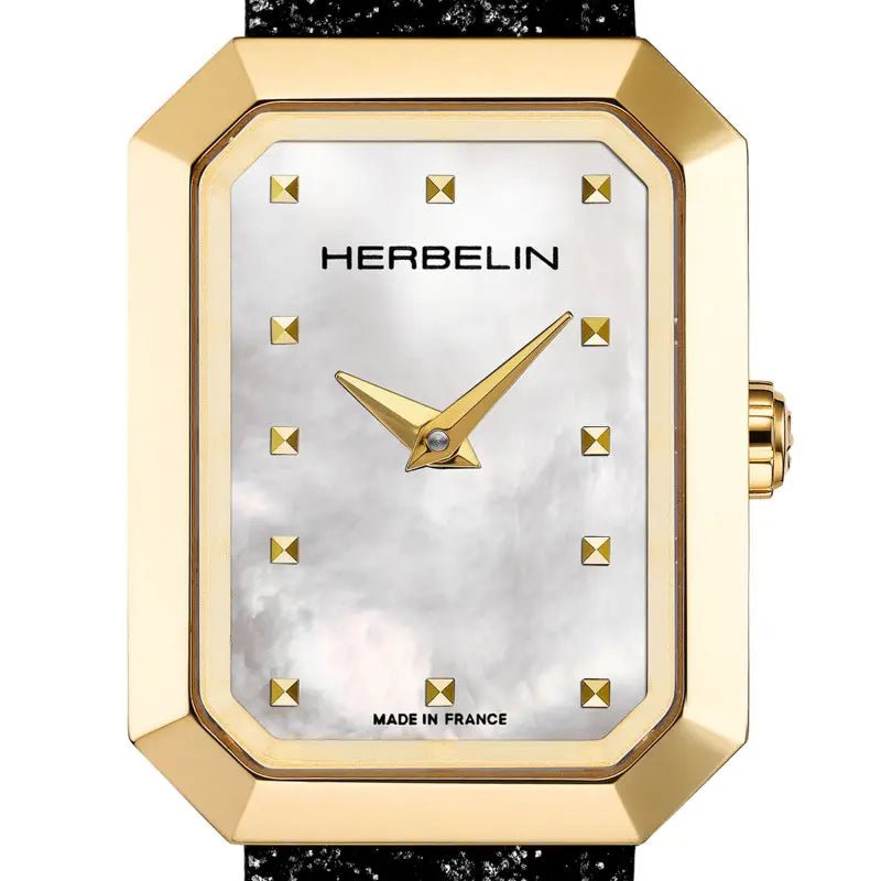 MICHEL HERBELIN Montre HERBELIN Femme Octogone en Cuir 17446P19