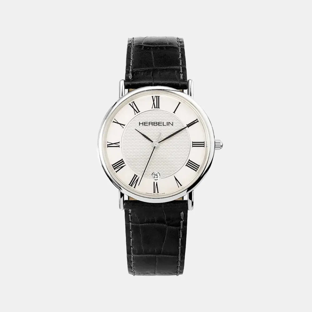 MICHEL HERBELIN Montre HERBELIN Homme Classique en Cuir 12248AP08