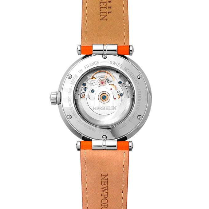 MICHEL HERBELIN Montre HERBELIN Homme Newport Automatique en Cuir 1768A15GD