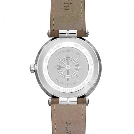 MICHEL HERBELIN Montre HERBELIN Homme Newport en Cuir Marron 12288A27MA