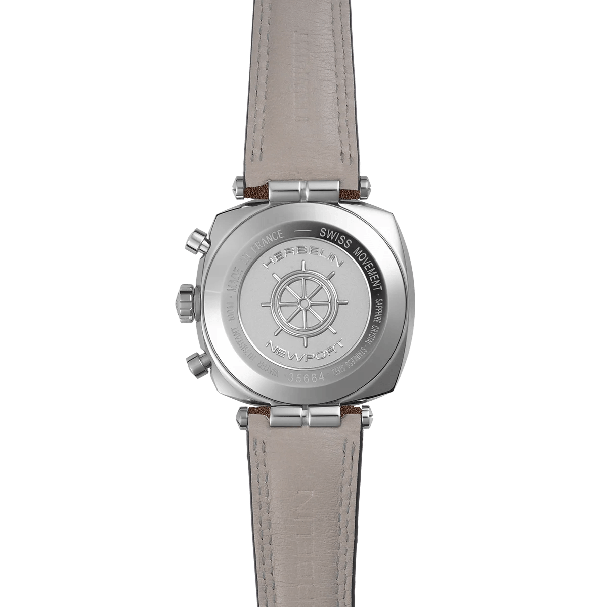 MICHEL HERBELIN Montre HERBELIN Homme Newport Heritage Chronographe 35664AP24BR