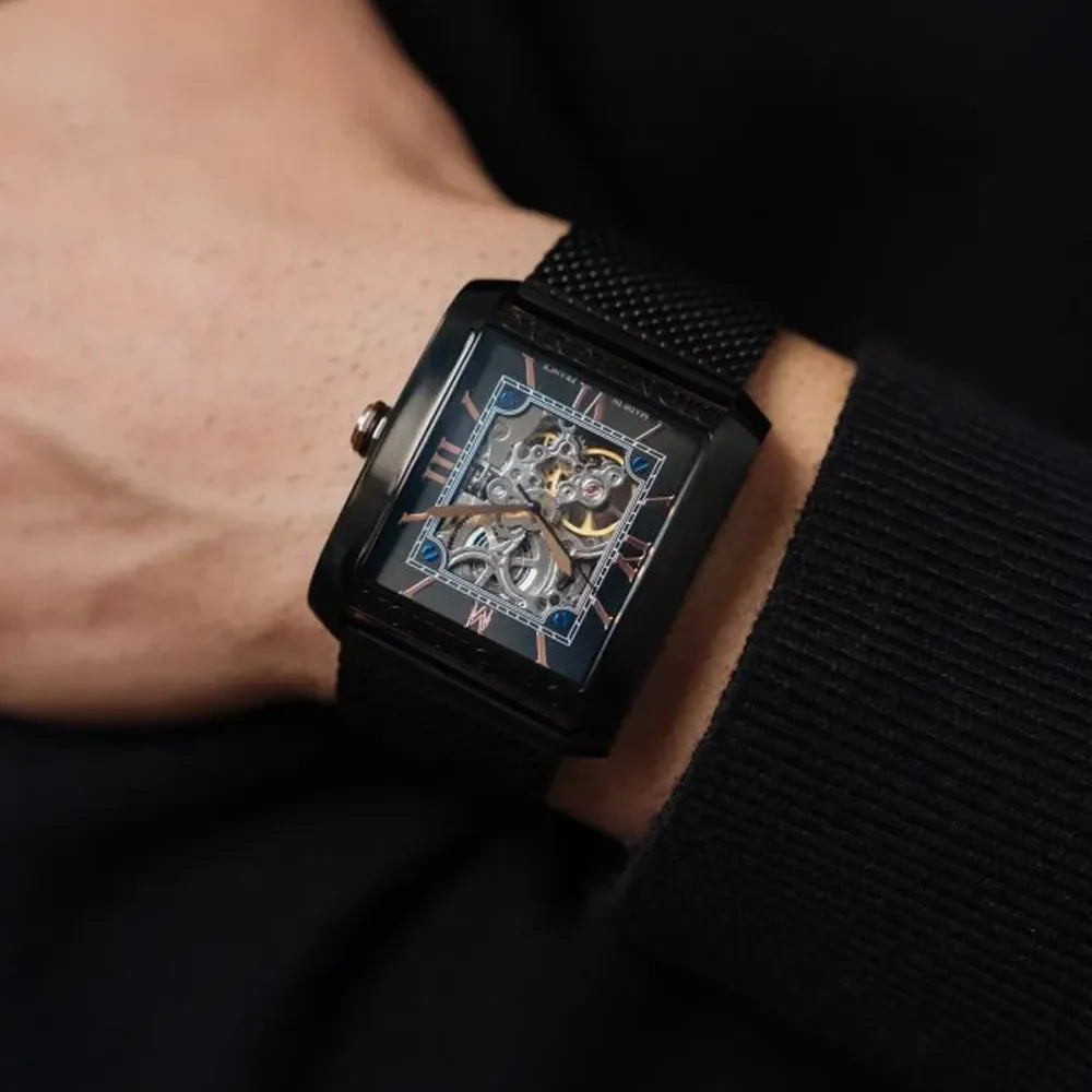 MONTIGNAC Montre MONTIGNAC Blacksmith Homme Automatique en Acier MOW1012