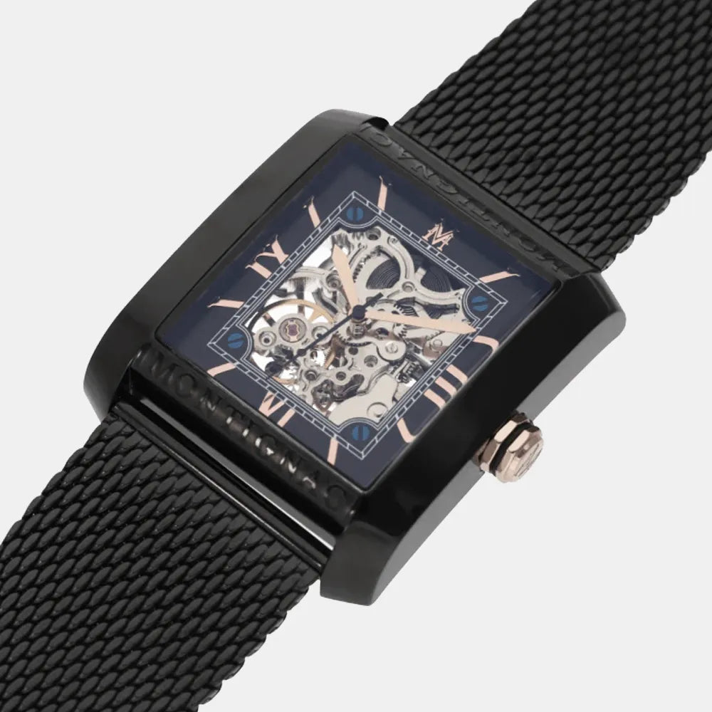 MONTIGNAC Montre MONTIGNAC Blacksmith Homme Automatique en Acier MOW1012