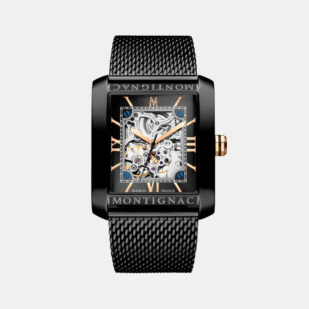 MONTIGNAC Montre MONTIGNAC Blacksmith Homme Automatique en Acier MOW1012