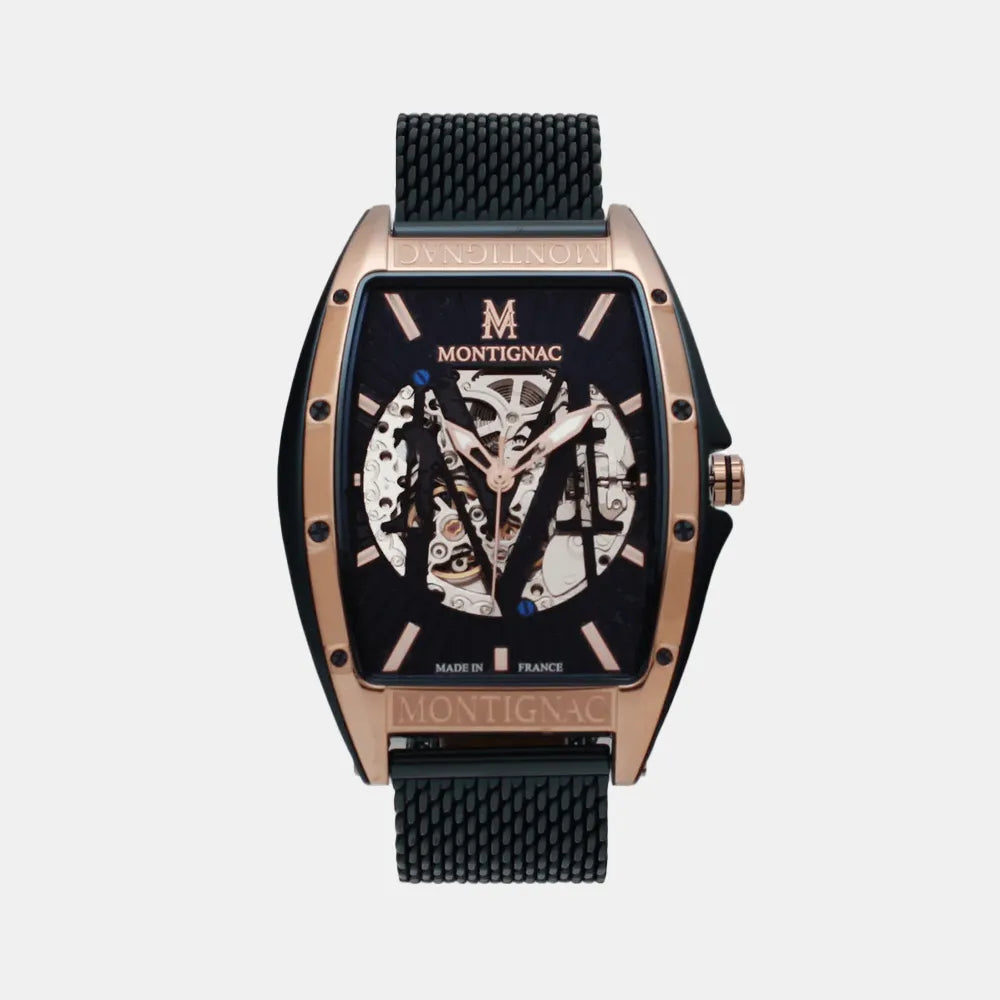 MONTIGNAC Montre MONTIGNAC Homme Automatique en Acier Milanais MOW706