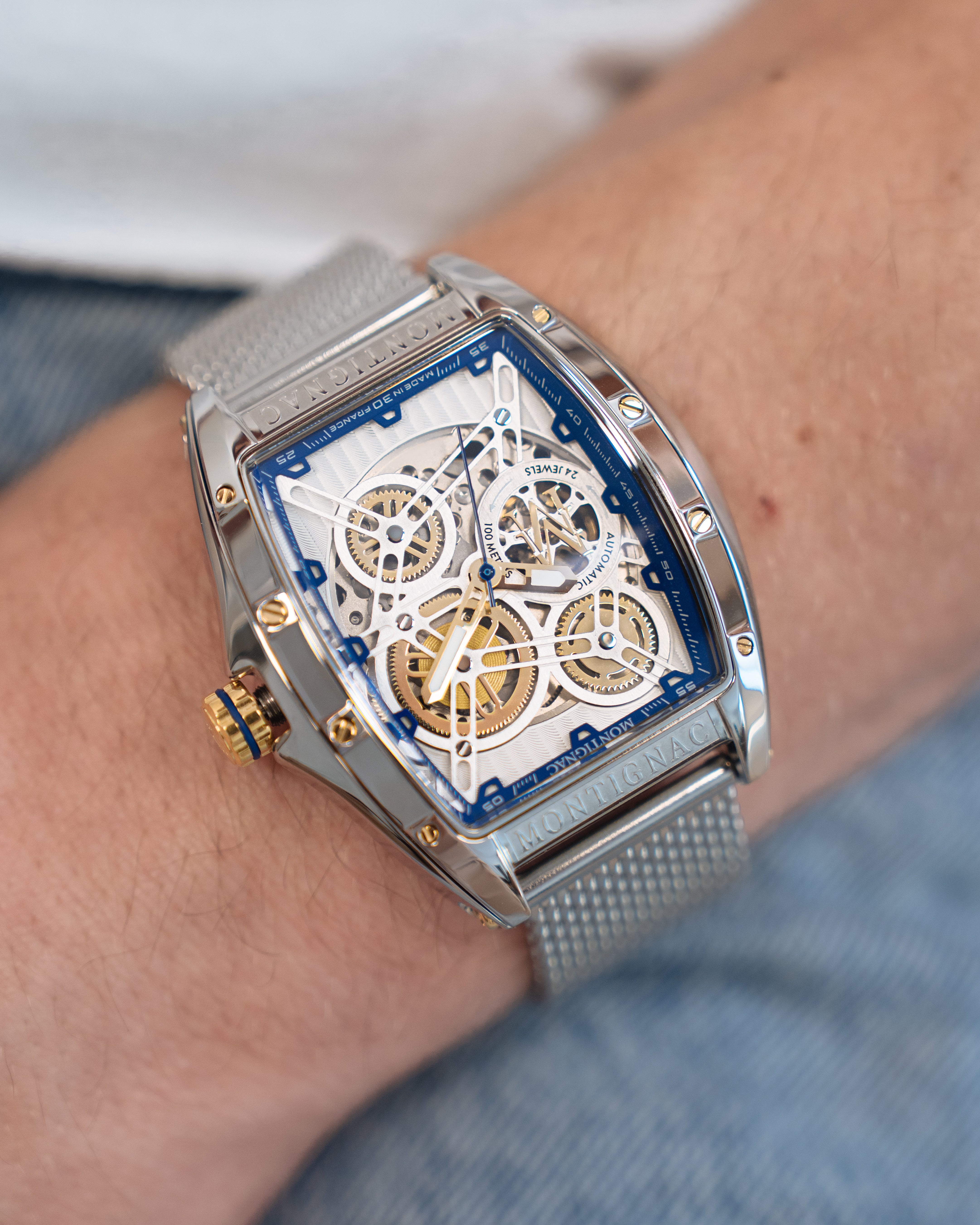 MONTIGNAC Montre MONTIGNAC Homme Automatique en Acier MOW1213