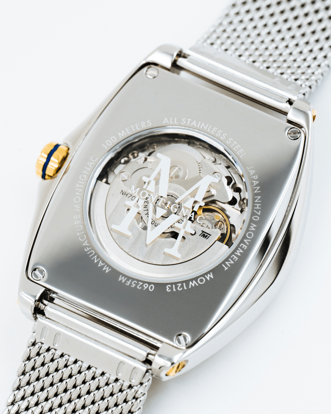 MONTIGNAC Montre MONTIGNAC Homme Automatique en Acier MOW1213