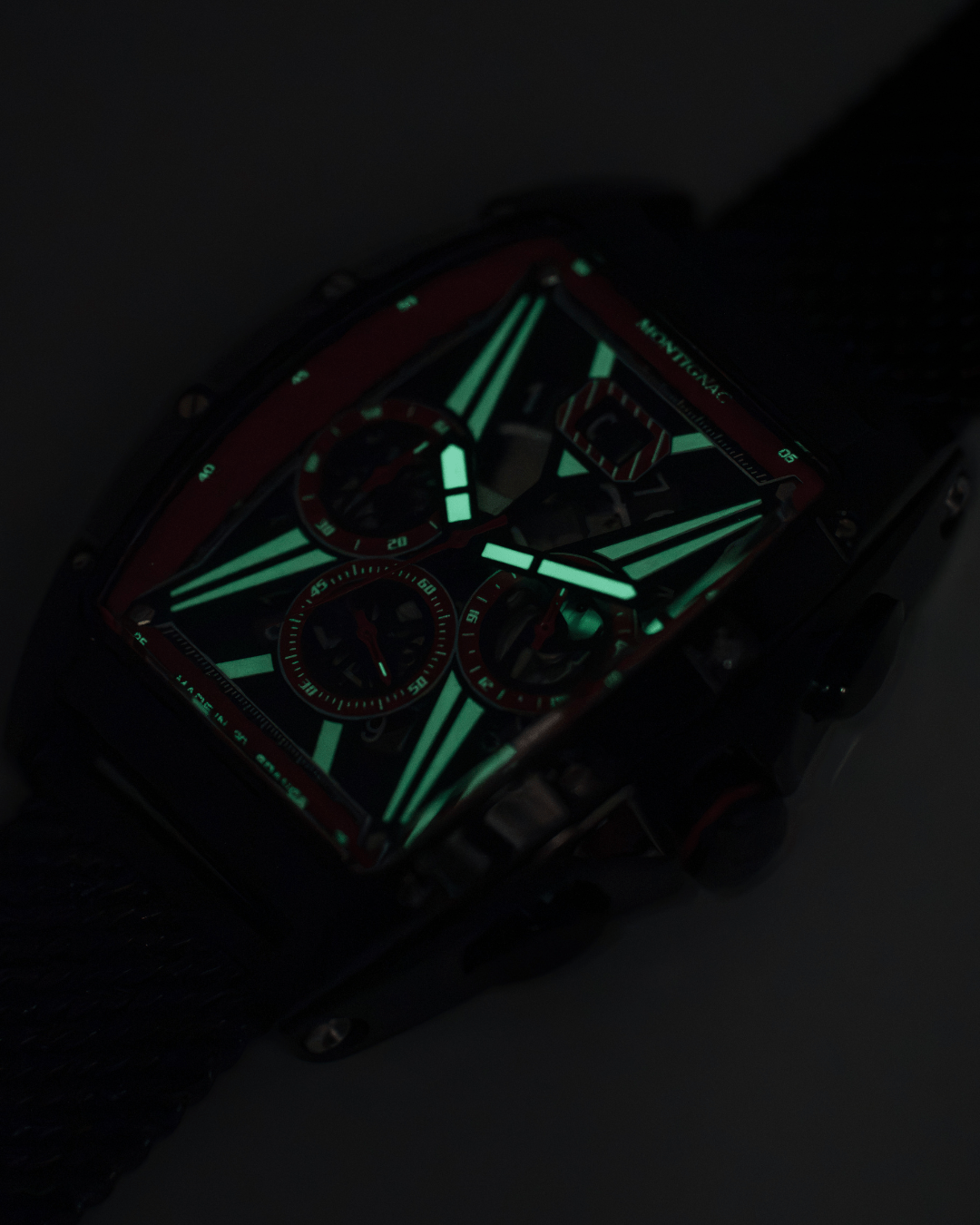 MONTIGNAC Montre MONTIGNAC Homme Chronographe en Acier MOW1214