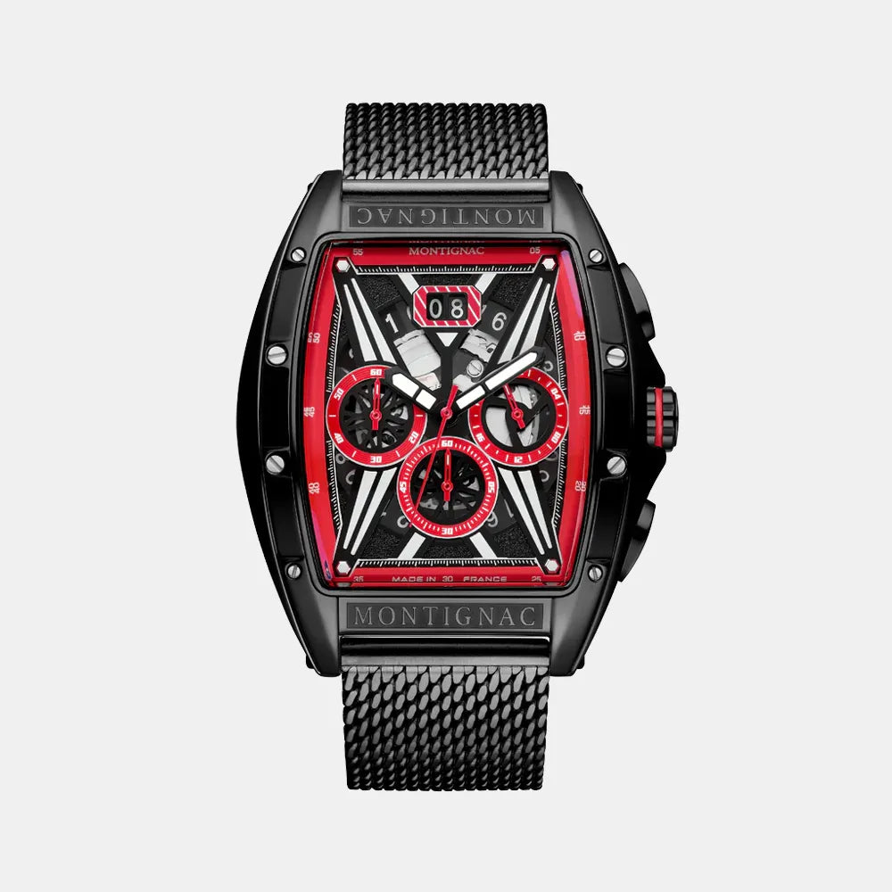 MONTIGNAC Montre MONTIGNAC Homme Chronographe en Acier MOW1214