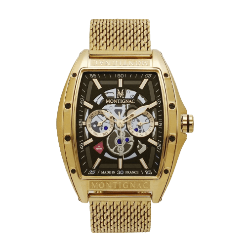 MONTIGNAC Montre MONTIGNAC Homme en Acier Milanais MOW703