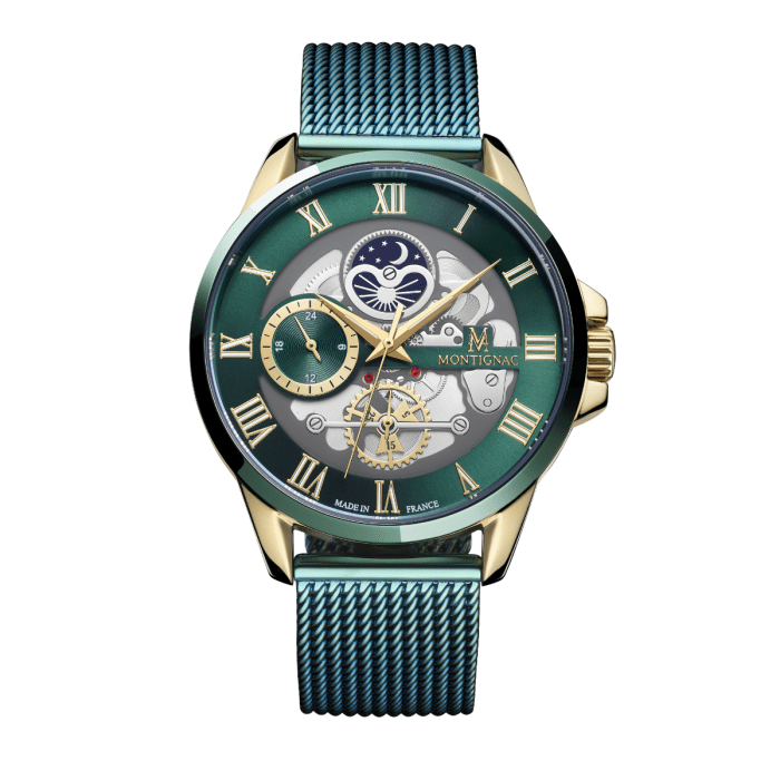 MONTIGNAC Montre MONTIGNAC Homme en Acier Vert MOW1101