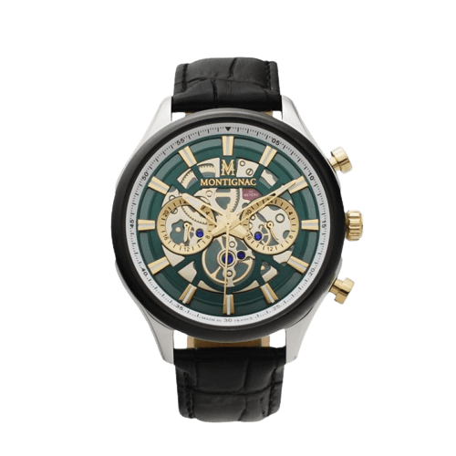 MONTIGNAC Montre MONTIGNAC Homme en Cuir MOW607