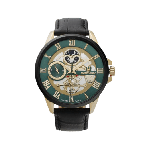 MONTIGNAC Montre MONTIGNAC Homme en Cuir MOW609