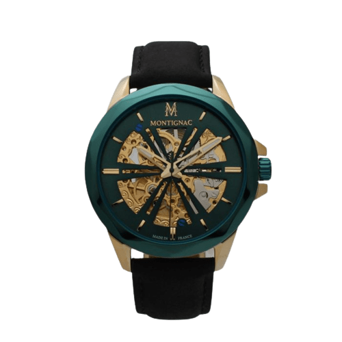 MONTIGNAC Montre MONTIGNAC Homme en Cuir MOW613