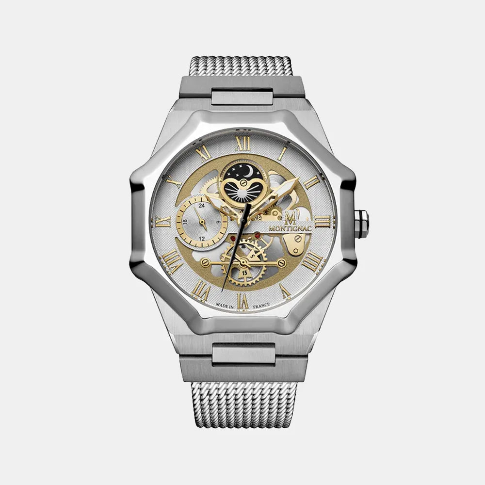 MONTIGNAC Montre MONTIGNAC Homme Multifonction en Acier MOW1209