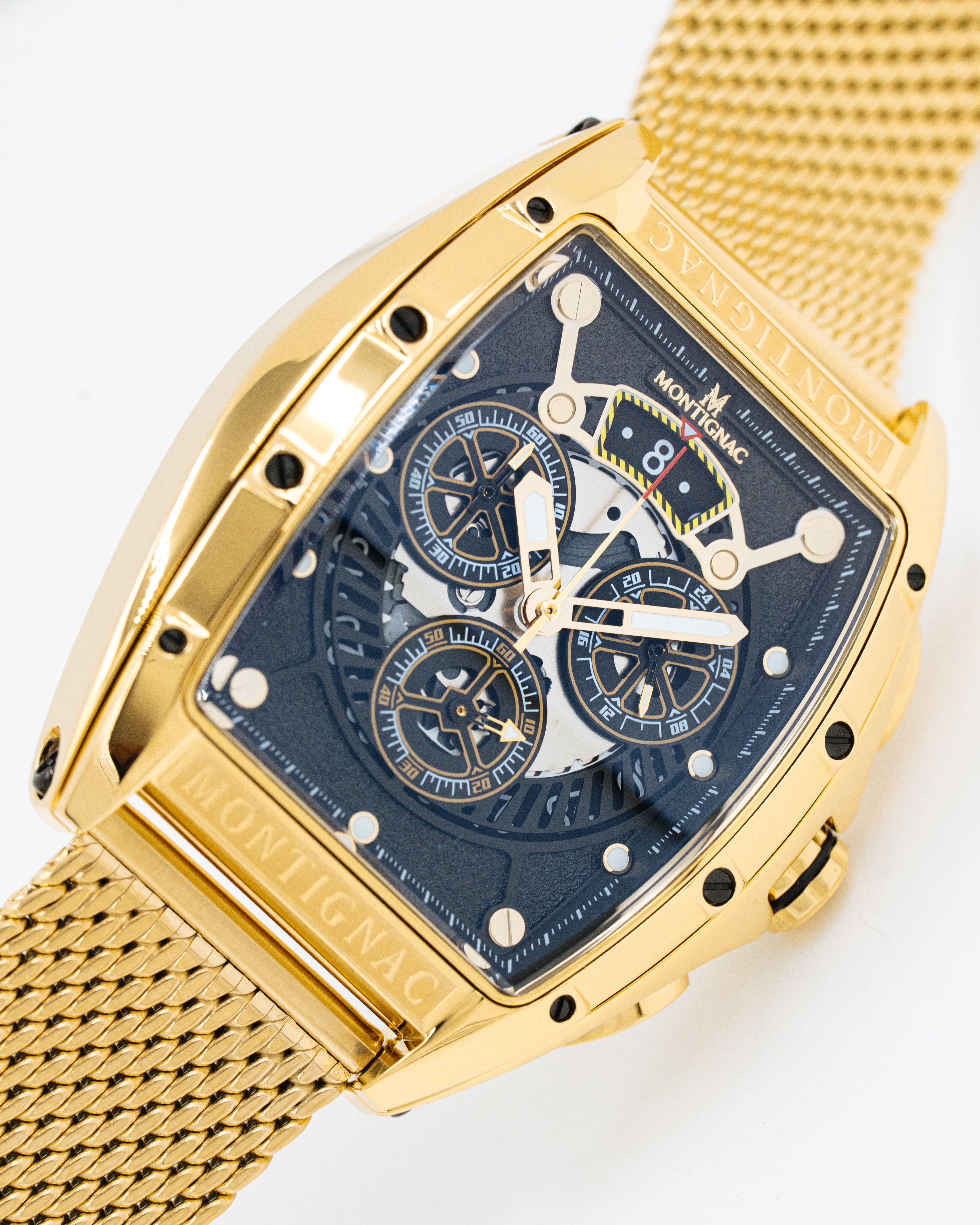 MONTIGNAC Montre MONTIGNAC Homme Multifonction en Acier MOW1212