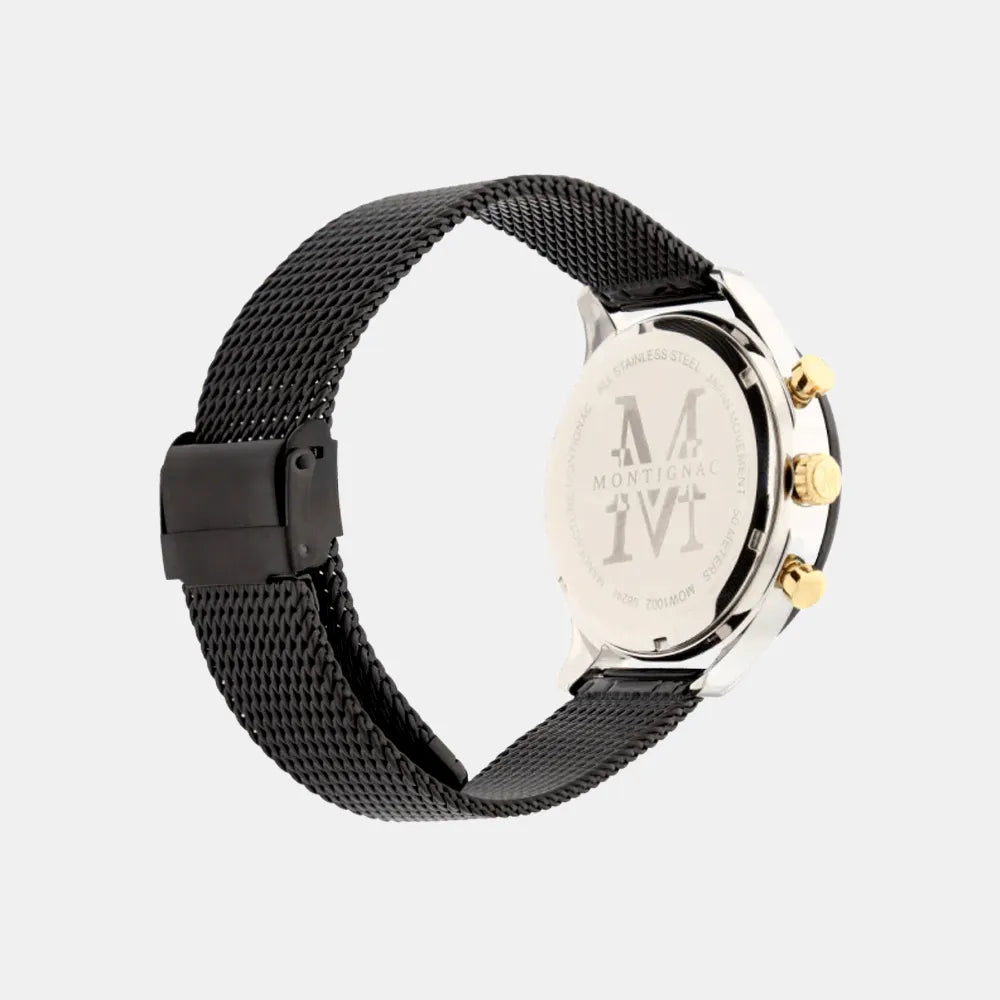 MONTIGNAC Montre MONTIGNAC Origine Homme en Acier Milanais MOW1000