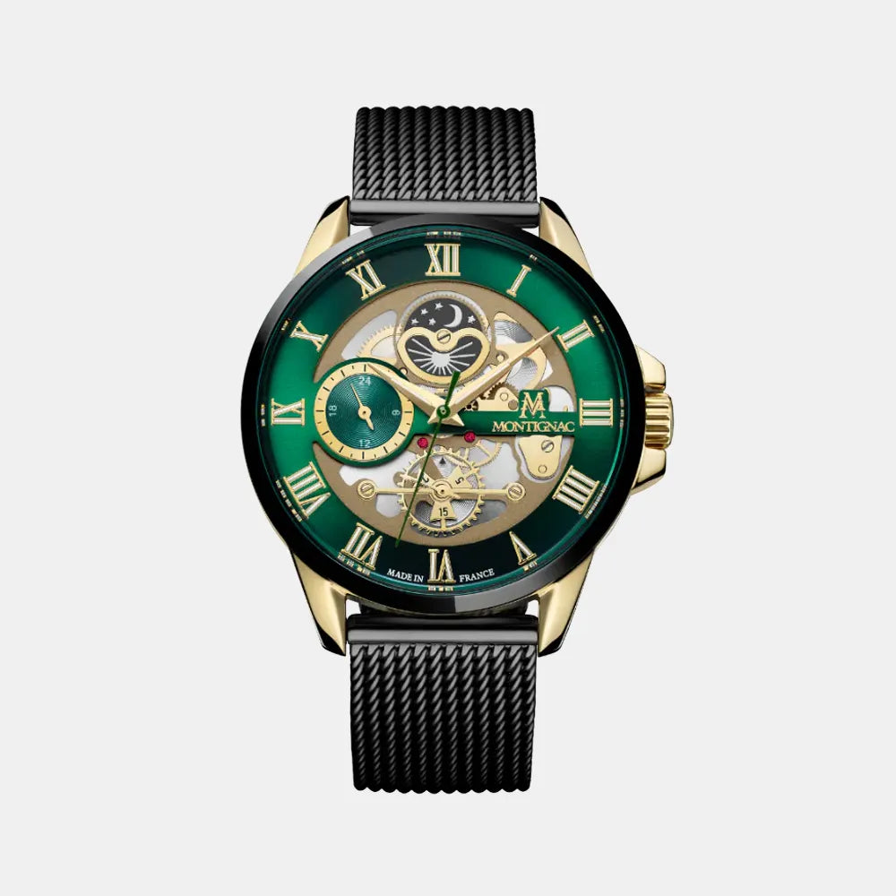 MONTIGNAC Montre MONTIGNAC Origine Homme en Acier Milanais MOW1001